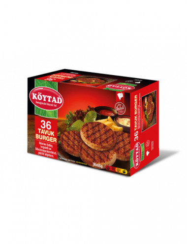 KOYTAD TAVUK BURGER AU POULET 36x65G