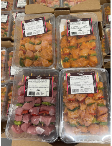 Brochettes Dinde au choix
